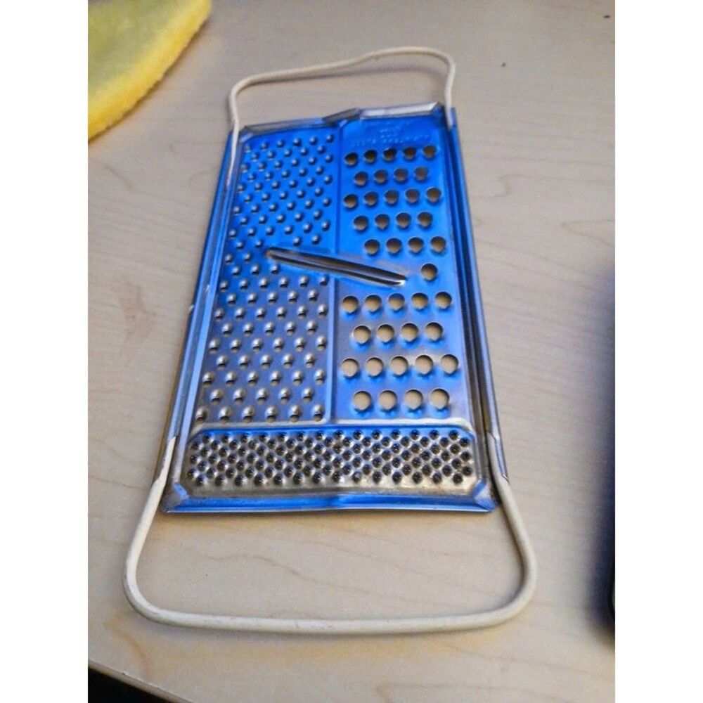 Foley All In One Stainless Steel Flat Cheese Grater Slicer Kitchen USA Made Vtg
